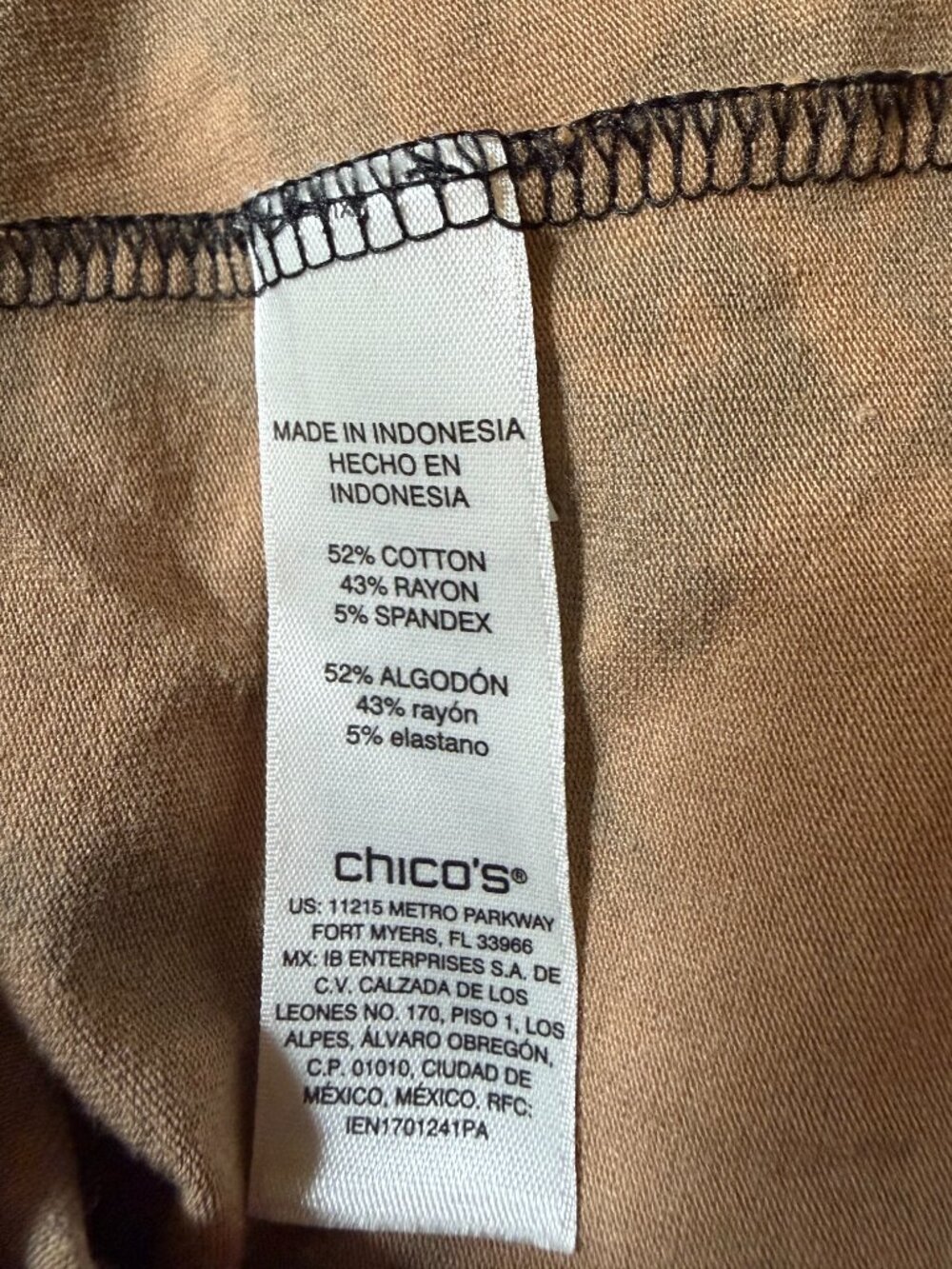 Chicos Weekends Top Size 3 Extra Large-adorable! Pretty for fall! - Picture 4 of 4